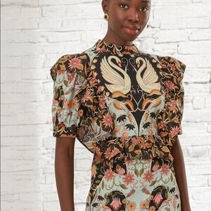 Farm Rio Flowing Beauty Midi Dress